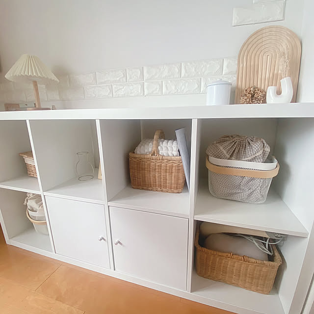 Lounge,かご収納,IKEAの棚,お久しぶりです,2024.8.23 naturalの部屋