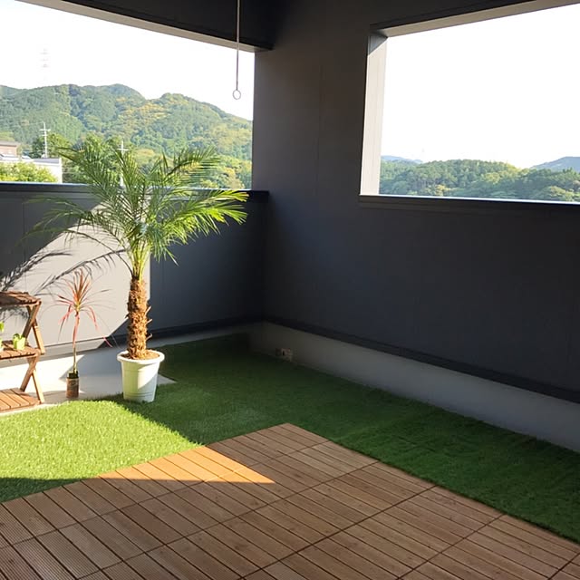 Lounge,芝生,人工芝生,インナーバルコニー,バルコニー,フェニックス,ハワイアン,秘密基地 maicoの部屋