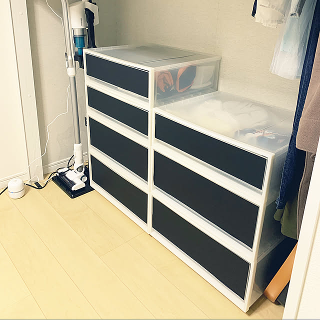 目隠し,衣装ケース,マスキングテープ,クローゼットリメイク,クローゼット収納,無印良品,Overview bepooo03の部屋
