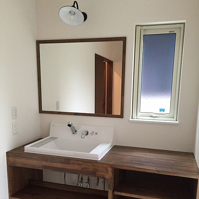 Bathroom,ブラケットライト,洗面所の鏡,洗面所 Natsumiの部屋