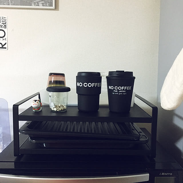 Kitchen,男前風,シンプル,iittala KARTIO,WECK,NO coffee,レンジの上,10000人の暮らし,一人暮らし,ワンルーム,イベント参加,1R,towerシリーズ,〇〇の上収納アイデア kumazouの部屋