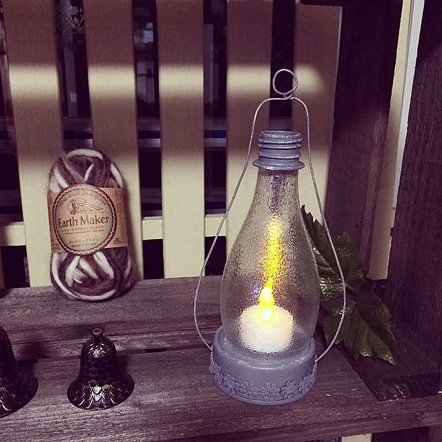 ダイソーキャンドルライト,ワイヤー,オランジーナ,改良版,オイルランプ風,あるものリメイク,シーチキン缶,リメイク,ペットボトル Reinaの部屋