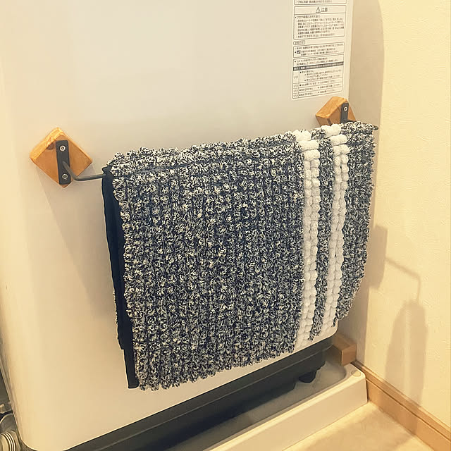 Bathroom,アイアンバーDIY,アイアンバーセリア,アイアンバー,DIYのある暮らし,バスマット,バスマット掛け,バスマット干し,デッドスペース,100均,DIY,100均アイテム keep_patienceの部屋