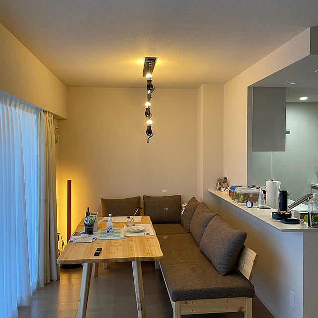 Lounge,DIY,ナチュラル,観葉植物,ニトリ,照明,ソファ rabradollの部屋