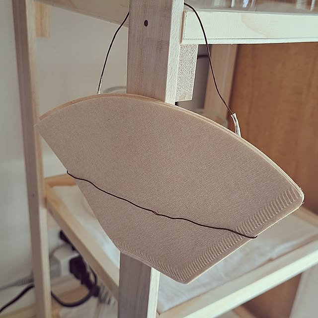Kitchen,10分でできる,100均,DIY,カフェ風,ちょこっとDIY,ナチュラルインテリア,セリア,キッチン収納,seria,プチDIY,カフェ風インテリア,簡単DIY,100均DIY,seriaリメイク,キッチン収納 DIY,いいねありがとうございます♡,コーヒーフィルター入れ,コーヒーフィルター収納 sakura_3の部屋