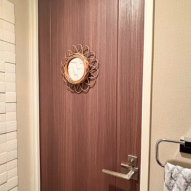 Bathroom,エコカラット,鏡,ミラー,レトロ,癒し,春 A.Iの部屋