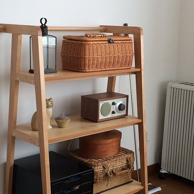 My Shelf,シンプル,ナチュラル,コサイン,リサラーソン,かご moriyの部屋