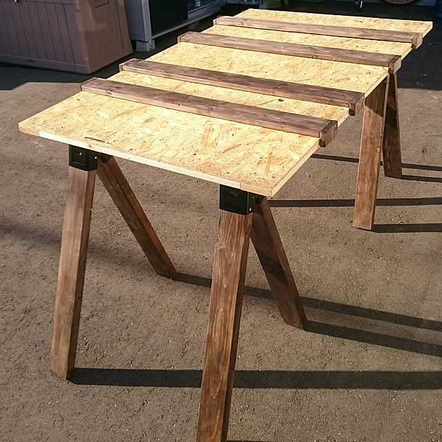 My Desk,2×4,DIY,作業台,２×４材,ソーホースブラケット naohisa8の部屋