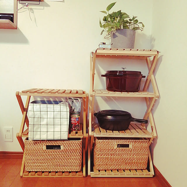 My Shelf,コーナンラック,ニトリ,STAUB,ロッジ,ダッチオーブン Makiの部屋