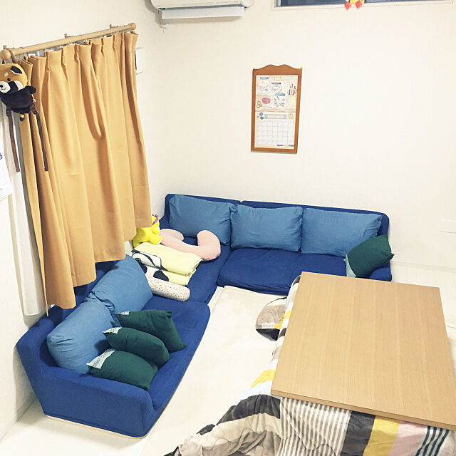 Lounge,ローソファー,ソファー,セリア,こたつ,こたつのある部屋,こどもがいる生活,こどものいる暮らし,こどもと暮らす。 shiori815の部屋