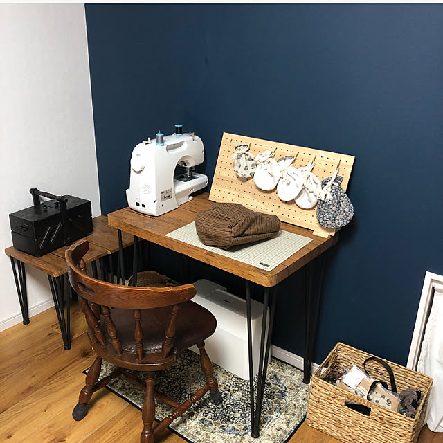 作業テーブル,作業台,趣味部屋,RoomClipショッピング,ウェルカムクーポンキャンペーン,ウェルカムクーポン,ルームクリップ感謝,ミシン部屋,のんびり暮らす,収納,リフォーム,中古住宅リフォーム,My Desk mmr1013mmrの部屋