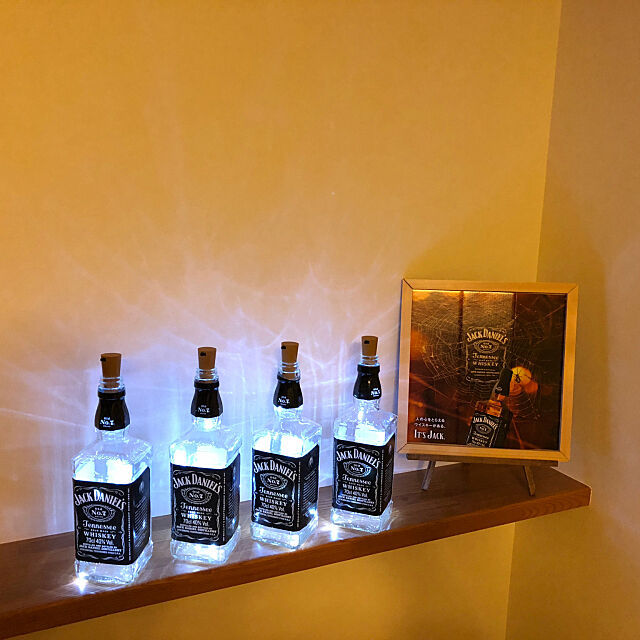 My Shelf,Can☆Do,間接照明,空き瓶リメイク,ポスターフレームDIY,JACK DANIEL'S,ハロウィン shirkの部屋