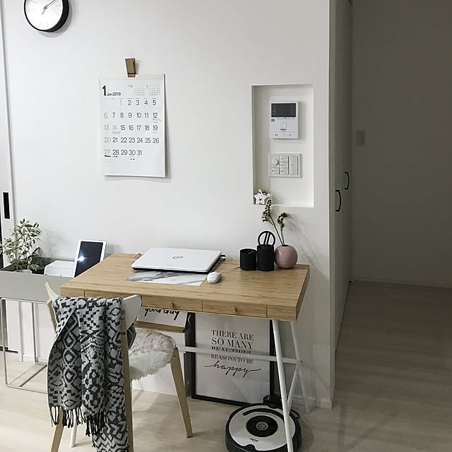 My Desk,IKEA,モノトーン,注文住宅,海外インテリアに憧れる,北欧好き,LIXIL,コメントありがとうございます♡,二世帯住宅の二階,いいね押し逃げごめんなさい (:>)┓,イイネをありがとうございます（*'∀'人 kumaの部屋