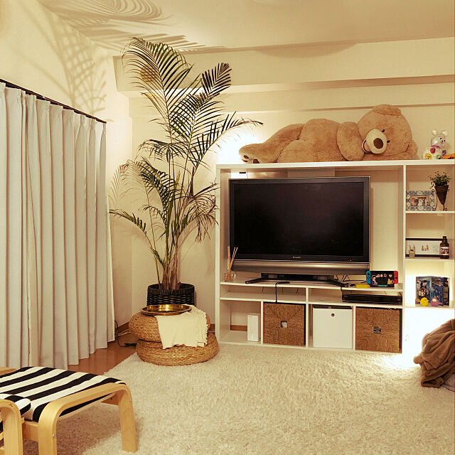 観葉植物,IKEA,照明,ホワイトインテリア,Lounge smtの部屋