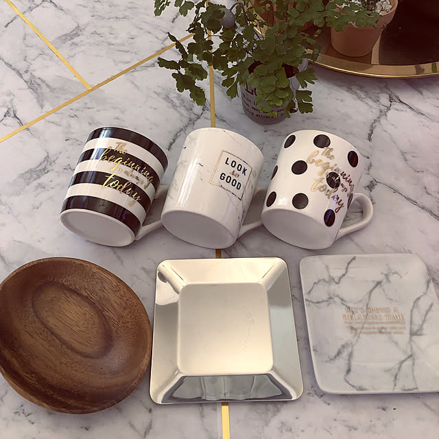 セリアのお皿,DAISOのマグカップ,My Desk kanaの部屋