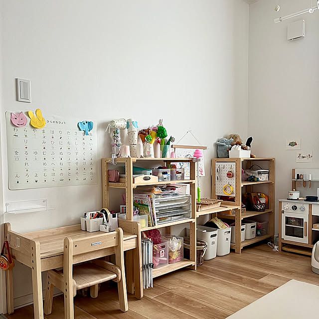 Overview,大和屋,パインラック マンクス,ニトリ,おもちゃ棚,おもちゃ収納,こどもと暮らすインテリア,こどもと暮らす。,キッズスペース,子どものいる暮らし ayumi_interior_の部屋