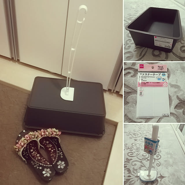 Entrance,10分でできる,サンダルカバー,サンダル置き場,サンダル収納,100均,100均リメイク,汚れ防止,虫対策 kirariの部屋