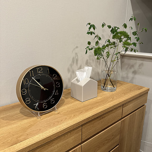 KEYUCA,ライトグレー,ティッシュケース,ナチュラルカラー,キャビネットの上,キャビネット,Lounge ichichiの部屋