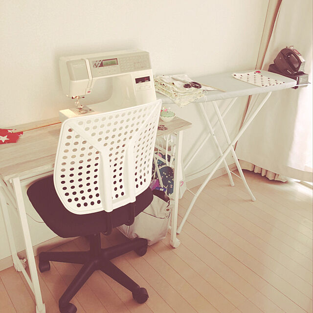 アイロン台,ミシンテーブル,ニトリ,My Desk morun_sanの部屋