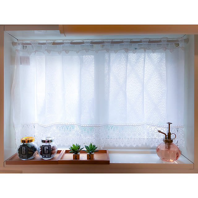 カフェカーテン,ニトリ,Kitchen,いいね&フォローありがとうございます♡,new item♡ nico.の部屋