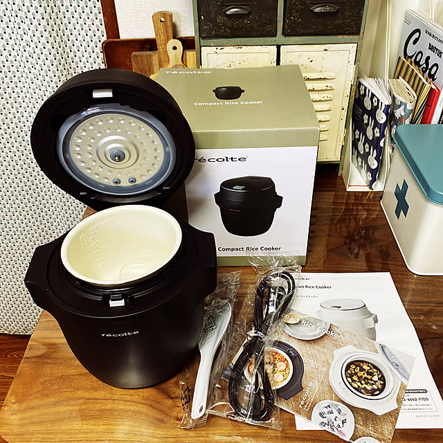 レコルト,コンパクトライスクッカー,一人暮らし,RoomClipショッピング,ウエルカムクーポン,見て下さってありがとう,Kitchen em8の部屋