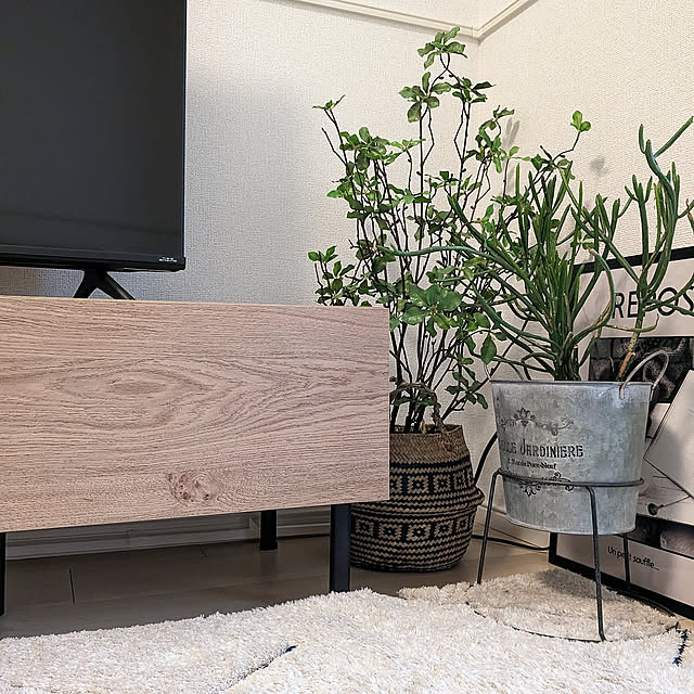 On Walls,コード収納,1LDK,賃貸,コンセント隠し,TVボードの下 kumiの部屋