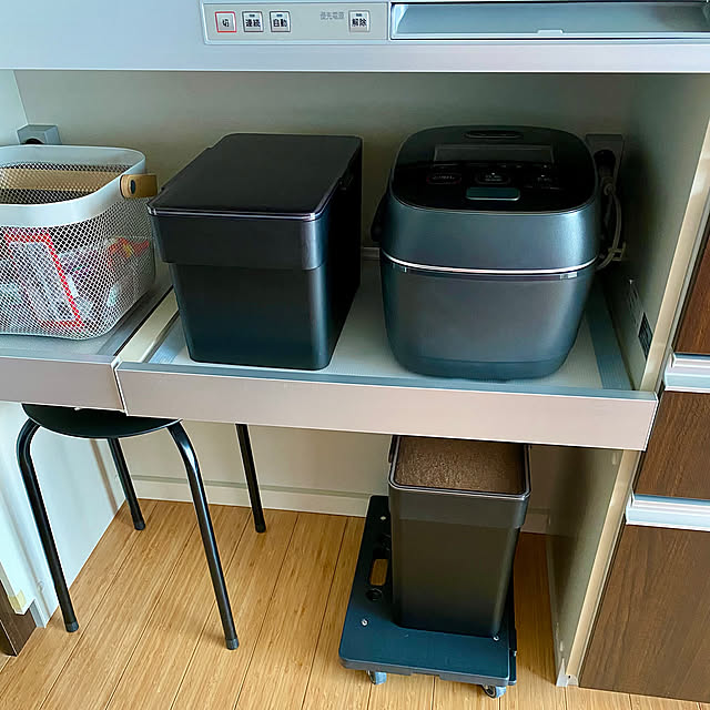 Kitchen,無印良品,キッチンの工夫,米びつ,築15年,tower,すっきり暮らす,好きなものに囲まれて暮らす,コメントスルーで大丈夫です♡,RoomClipショッピング fuuchanの部屋