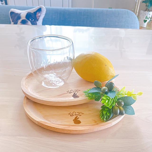 木製食器,グラス,スリコ,建売住宅,我が家,ナチュラル,北欧ナチュラル,建売住宅だけど可愛く☆,カフェ風,My Desk akiko-ovの部屋