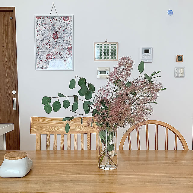 On Walls,ダイニングからの眺め,DAISOのフォトフレーム,北欧,scopeさんの緩衝誌,ペーパーナプキン,壁飾り,見てくださってありがとうございます♡ koko_hikaの部屋