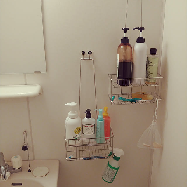 Bathroom,1K,ひとり暮らし,無印良品,吊り下げ eriの部屋