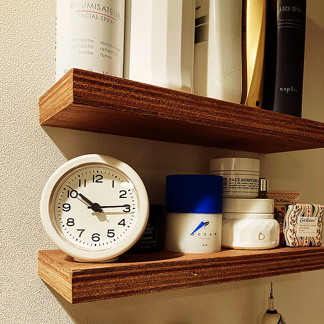時計,洗面台周り,無印良品 KAZの部屋