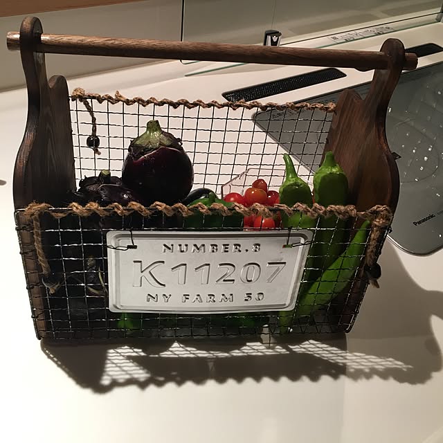 Kitchen,サビ風ペイント,アクリル絵の具,セリア,家庭菜園,野菜収穫,ブライワックス ジャコビアン,DIY,100均,麻紐大好き pitaの部屋