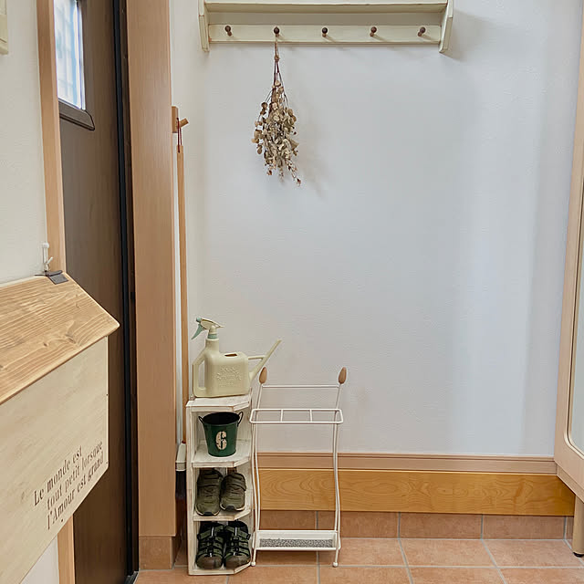 無印良品,傘立て,玄関収納,玄関,シューズラック,こどもと暮らす。,収納,ほうき,隙間収納,ナチュラルインテリア,Entrance,ジョーロ,SCHALTEN,ジョウロ miyuの部屋