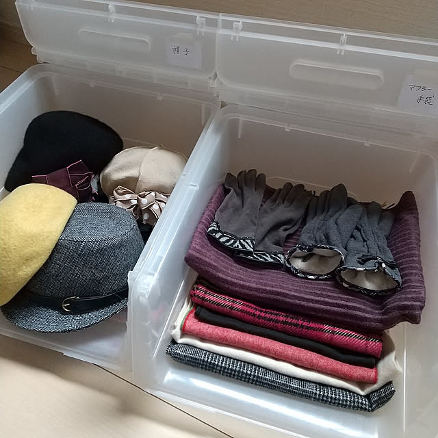 衣類収納,衣替え,クローゼット収納,収納アイデア,サンカ,フロック,帽子収納,小物収納,片付けやすい収納,来季も安心,衣装ケース,SANKA,Bedroom meiの部屋