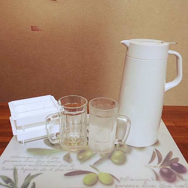Kitchen,ピッチャー,夏,TIGER,ダイソー,製氷皿,ボトル用の氷,ジョッキ,麦茶ピッチャー,魔法瓶ピッチャー Green-appleの部屋