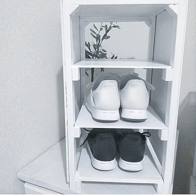 On Walls,セカンドライフ,スニーカー,シューズボックス,シューズボックスDIY,●主人のDIY● heart.emiemi57.whiteの部屋