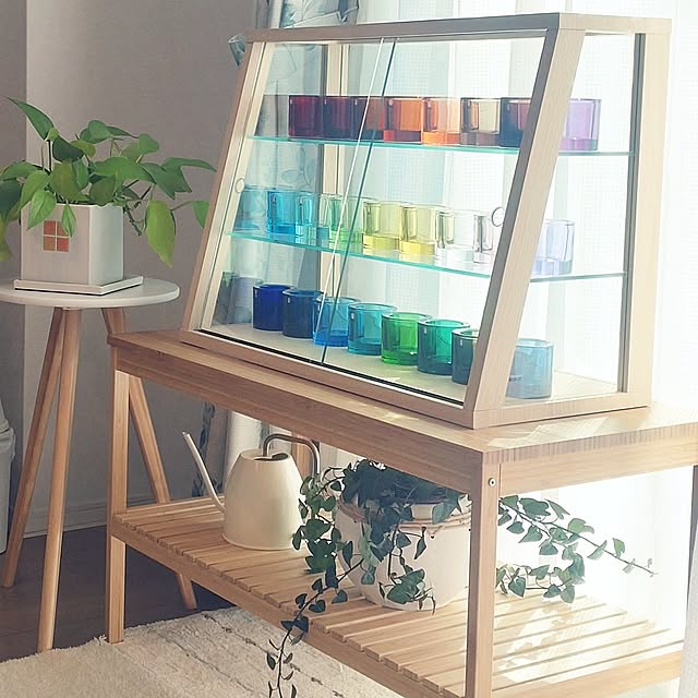 My Shelf,窓辺のインテリア,スッキリ暮らす,楽しく暮らす,心地よい暮らし,観葉植物,暮らしを楽しむ,フィギュア収納,フィギュアケース,コレクションケース,コレクション棚,コレクションボックス,イッタラ,イッタラ kivi,イッタラキャンドルホルダー,Iittala,iittala kivi,iittalaキャンドルホルダー,サリュ！,アイビー,ポトス,IKEA,IKEAの棚 tan5の部屋