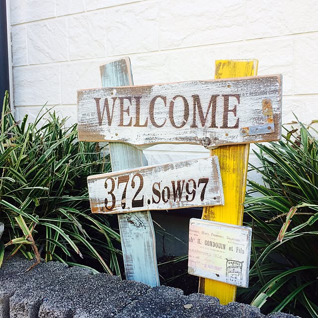 Entrance,木製看板,ウェルカムボード,雑貨,世田谷ベース,アメリカ雑貨,看板,アメリカン,アメリカン雑貨,アンティーク,DIY unity-Rの部屋