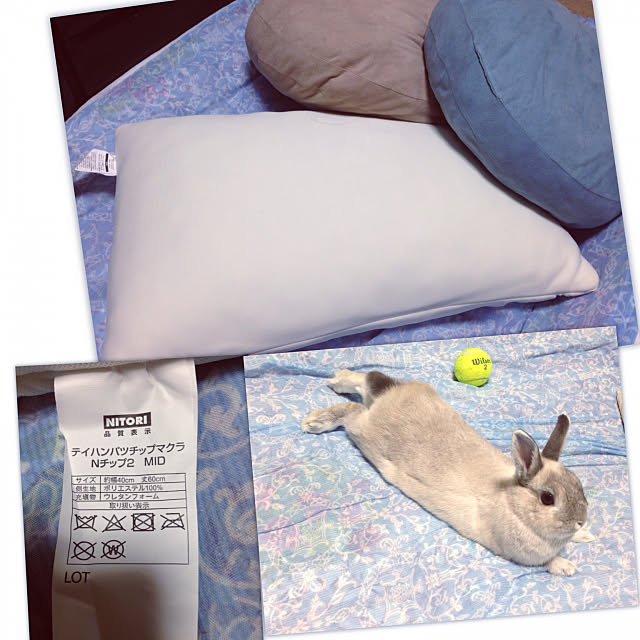 ニトリ♡低反発チップまくら(Nチップ HI) - 寝具