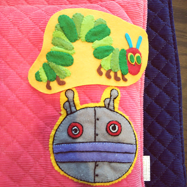 My Desk,セキスイハイム,SPS,こどもと暮らす,あかちゃんのいる家,ハンドメイド,セリア,フェルト,ワッペン,はらぺこあおむし,だだんだん2号,入園準備 tekko017の部屋