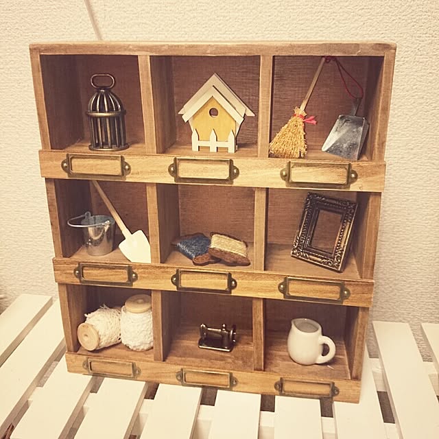 My Shelf,100均,雑貨,セリア,ハンドメイド,手作り,一人暮らし,9マスシェルフ,セリアリメイク,糸巻き mykの部屋