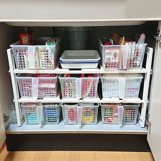 Kitchen,お家見直し,賃貸インテリア,シンク下スライドラック yukapppyの部屋
