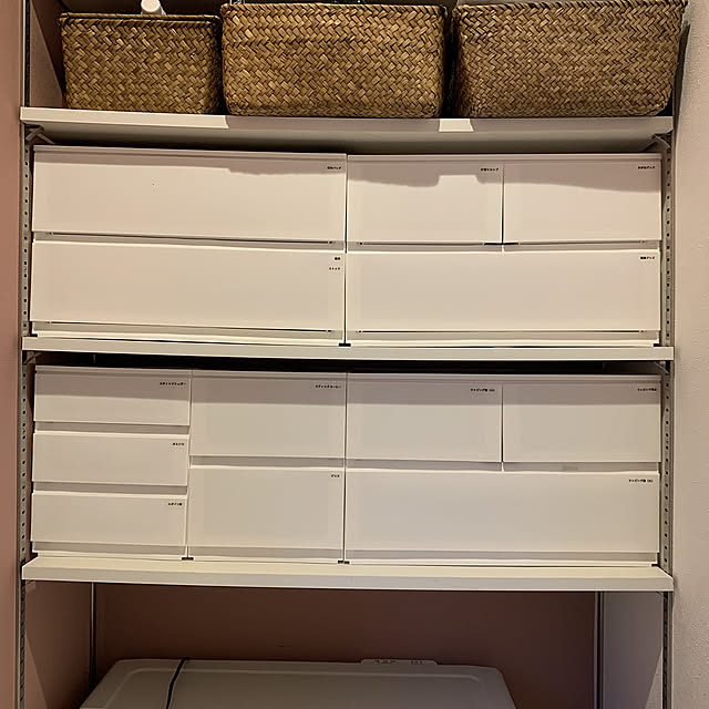 ラベリング,Nインボックス,パントリー収納,パントリー,ニトリ,ホワイトインテリア,Kitchen _navy_homeの部屋