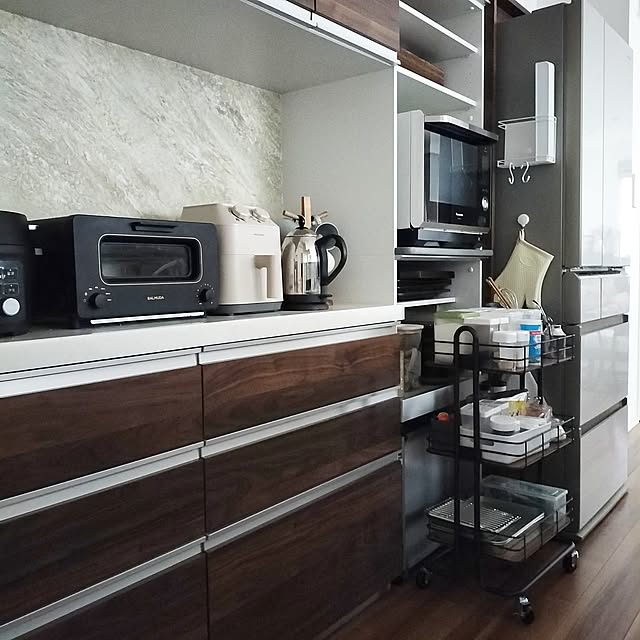 Kitchen,キッチン収納,収納,キッチンワゴン,お気に入りアイテム,パナソニックキッチン,家電タワー,キッチン家電,キッチン家電収納 coco0.84.の部屋