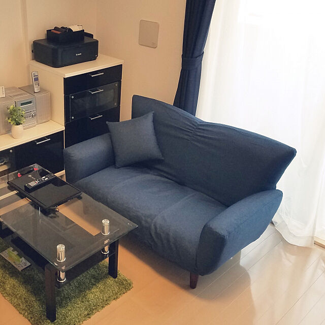 一人暮らしにもうれしい ニトリの小さめソファが使える Roomclip Mag 暮らしとインテリアのwebマガジン