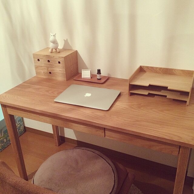 My Desk,ムーミン♡,無印良品,北欧,ナチュラル foohの部屋