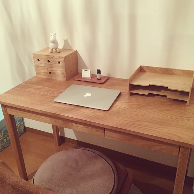 My Desk,ムーミン♡,無印良品,北欧,ナチュラル foohの部屋