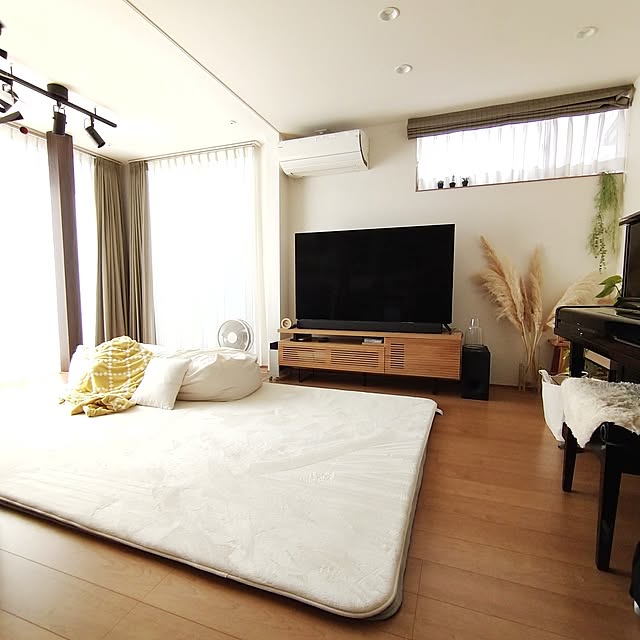 Overview,ソファ,無印良品,体にフィットするソファ,ラグ,テレビボード,くらしとオリジナルテレビボード yukoの部屋
