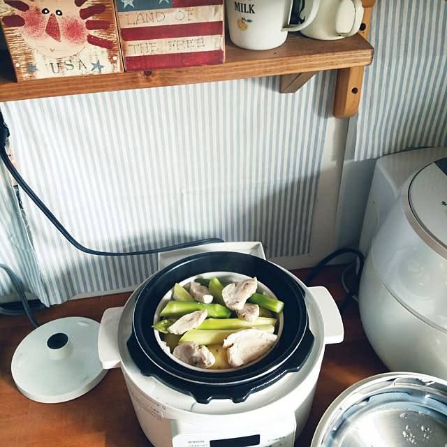 My Shelf,家電,電機圧力鍋✴,ホット野菜,鶏ハム prepreの部屋