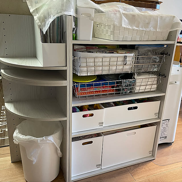 ニトリコーナーラック,ホワイトインテリア,ニトリ,My Shelf kattinの部屋